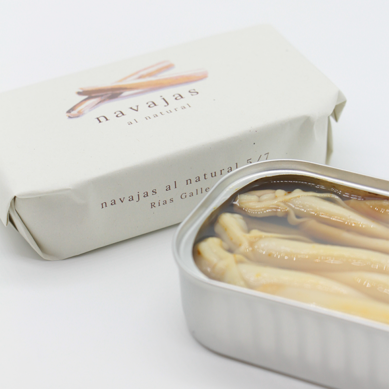 Galician razor clams natural 5/7