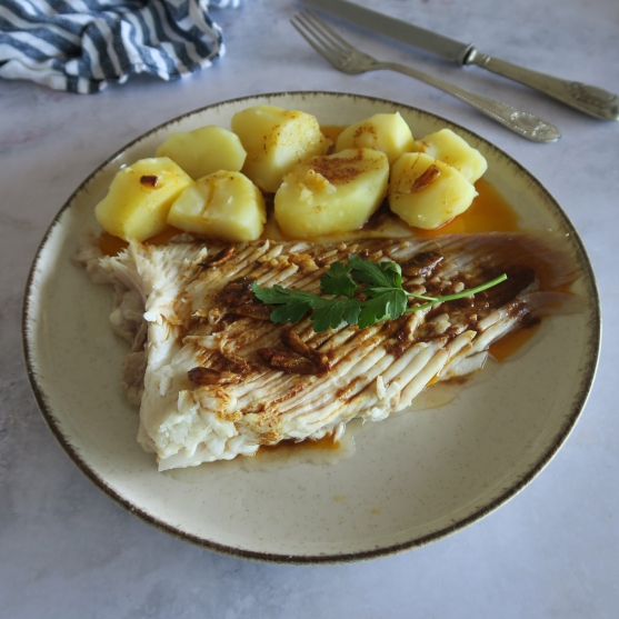 Galician-style skate stew