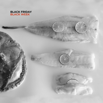 Black-bellied monkfish tail