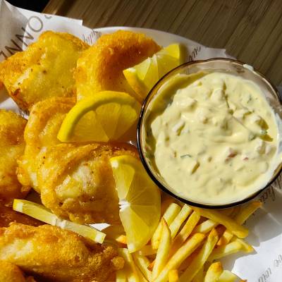 Hake Fish & Chips by @cocinandoconvanessa