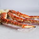 Cooked red king crab
