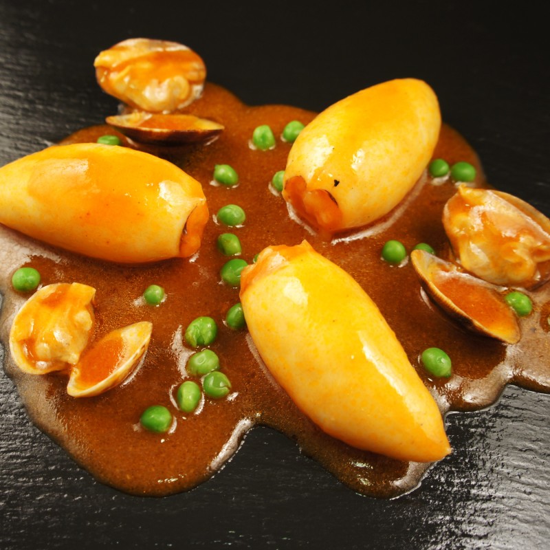 Calamares rellenos con Fumet Rojo de Pescado Recetas Mariskito Calamares rellenos con Fumet Rojo de Pescado Recetas Mariskito