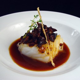 Hake loin with snails