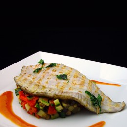 Turbot with ratatouille and...