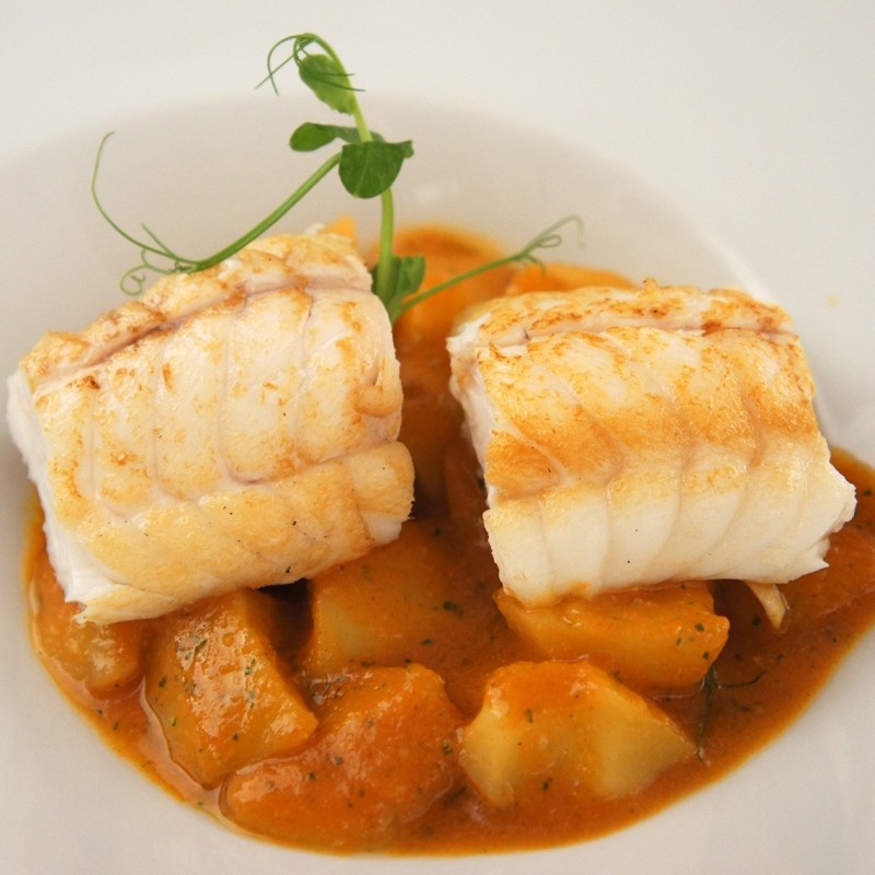 Monkfish loin in caldereta
