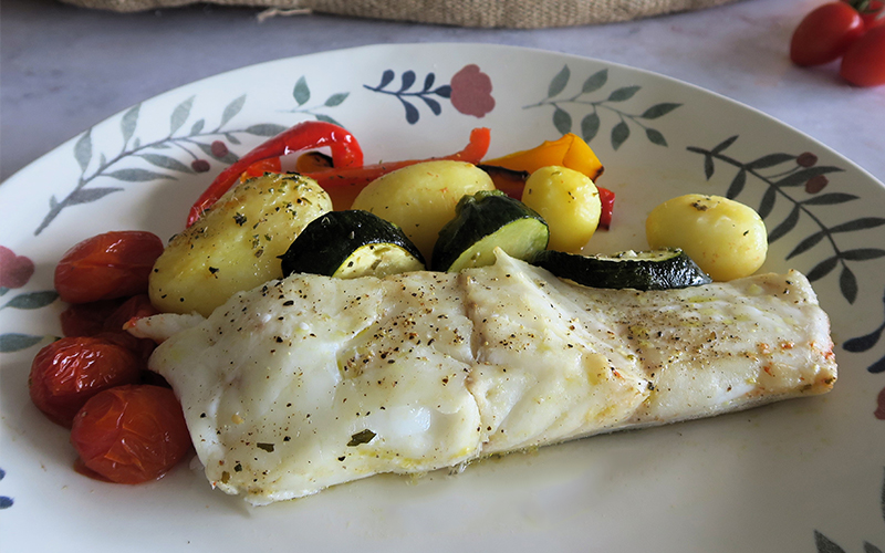 Bacalao con verduras